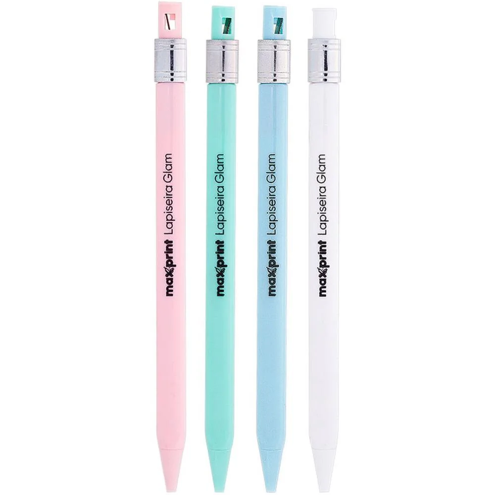 LAPISEIRA 2.0MM GLAM 4 CORES C/APONTADOR MAXPRINT (DP.C/24) - imagem 4
