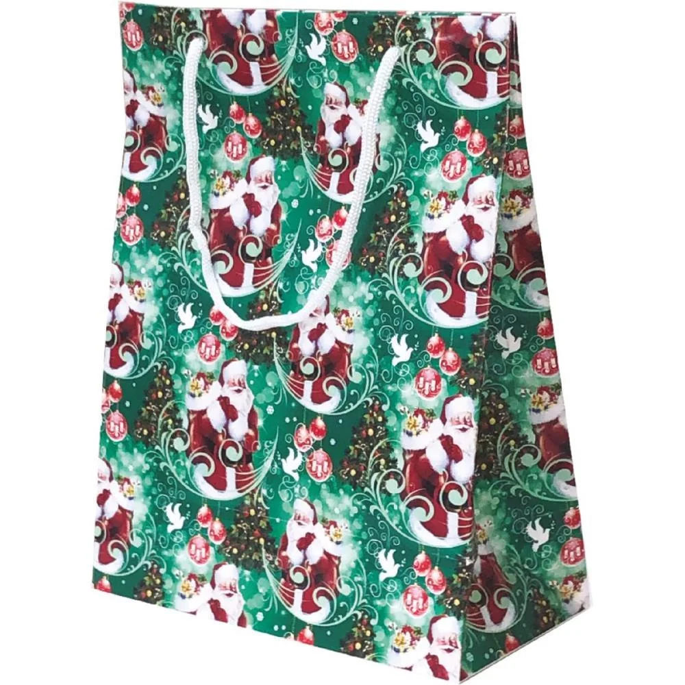 SACOLA PARA PRESENTE NATAL MEDIA 21X27X10CM (S) CRISTINA (PCT.C/12) - imagem 5