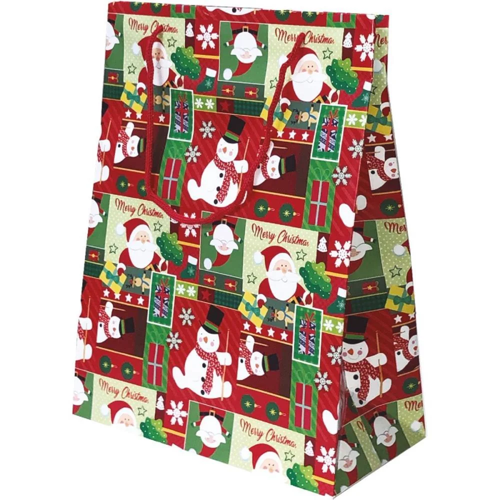 SACOLA PARA PRESENTE NATAL MEDIA 21X27X10CM (S) CRISTINA (PCT.C/12) - imagem 6