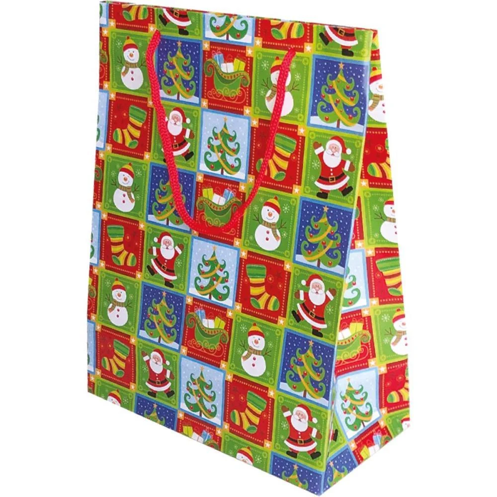 SACOLA PARA PRESENTE NATAL MEDIA 21X27X10CM (S) CRISTINA (PCT.C/12) - imagem 8