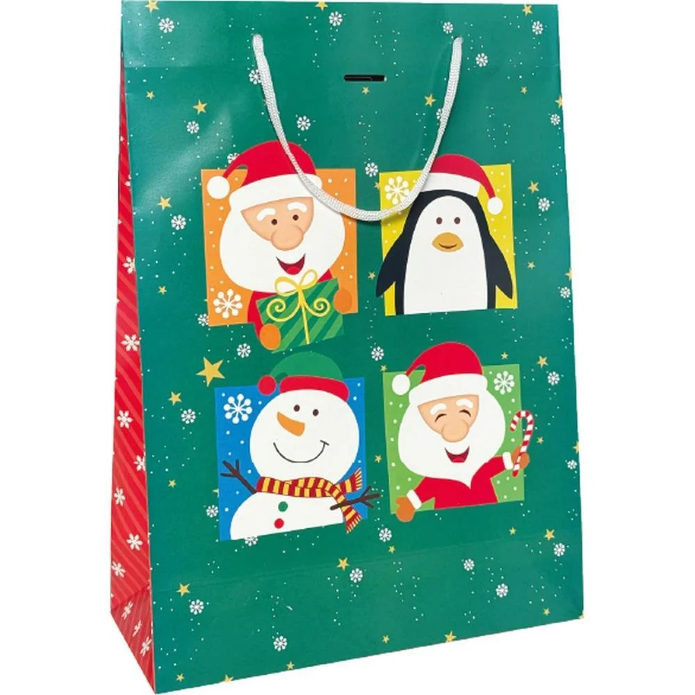 SACOLA PARA PRESENTE NATAL GRANDE 29X40X12CM (S) CRISTINA (PCT.C/12) - imagem 2