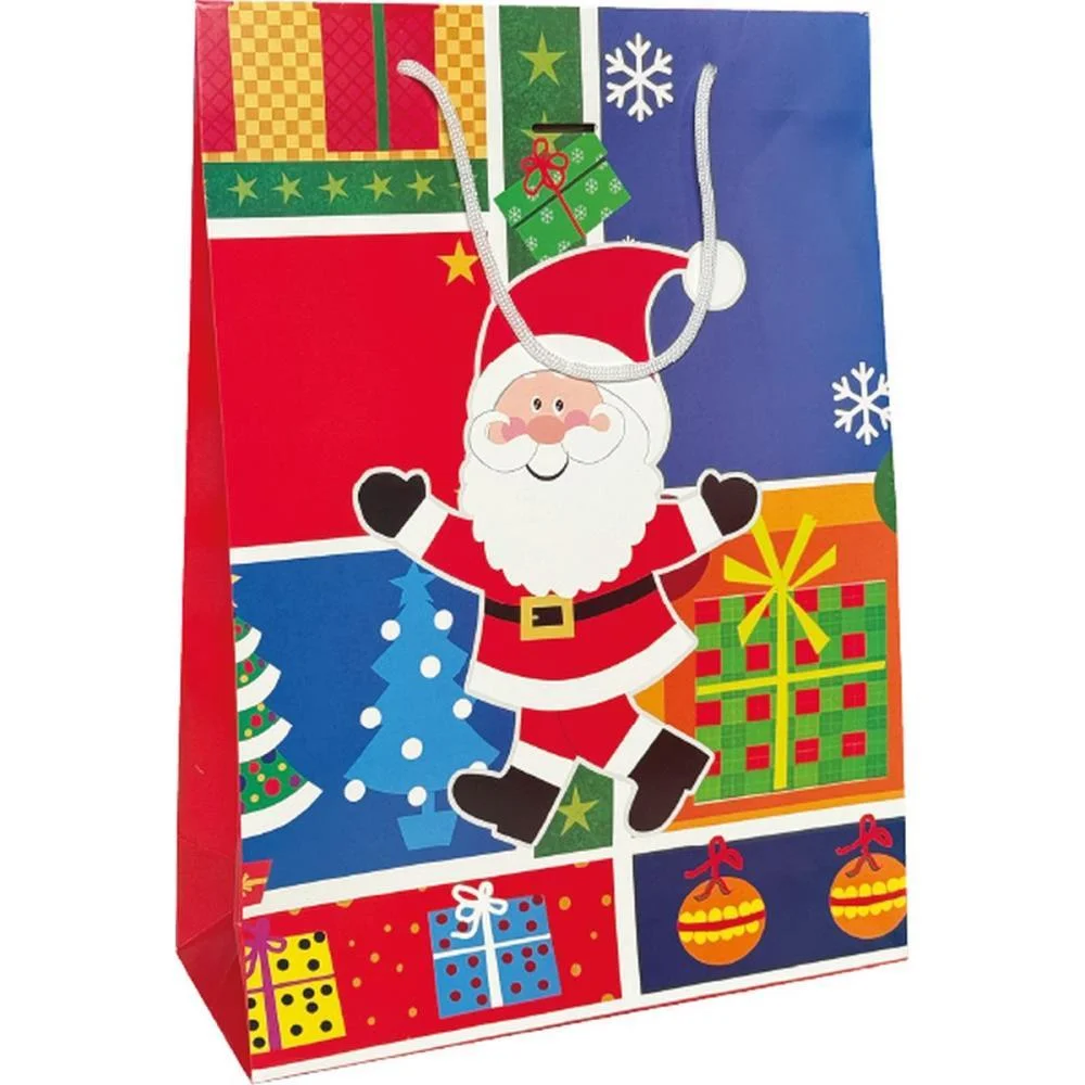 SACOLA PARA PRESENTE NATAL GRANDE 29X40X12CM (S) CRISTINA (PCT.C/12) - imagem 4