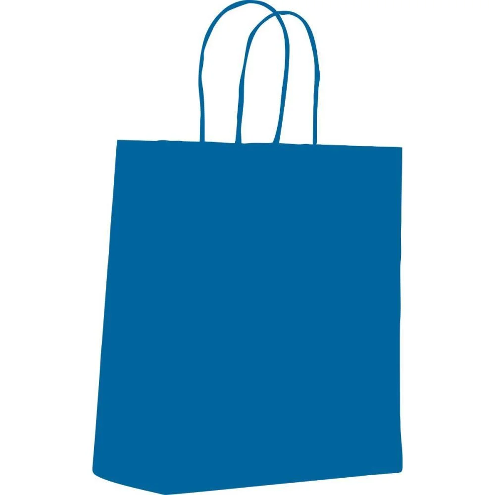 SACOLA PARA PRESENTE LISA AZUL ROYAL PP 14,5X16X8CM SCRITY (PCT.C/10) - imagem 3