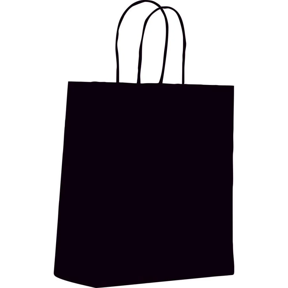 SACOLA PARA PRESENTE LISA PRETA M 22,5X31,5X10CM SCRITY (PCT.C/10) - imagem 2