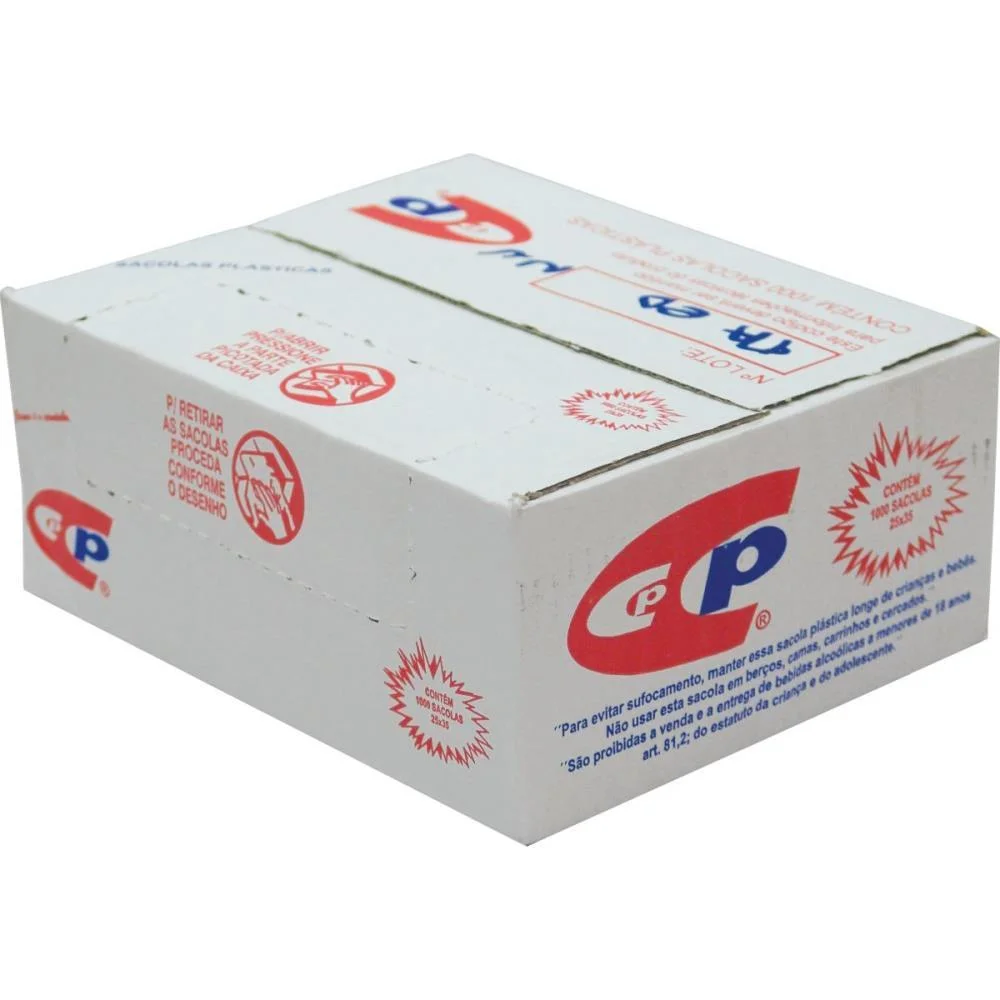 SACOLA PLASTICA 25X35 C/1000 UNIDADES CENTRAL PLAST (CAIXA) - imagem 3