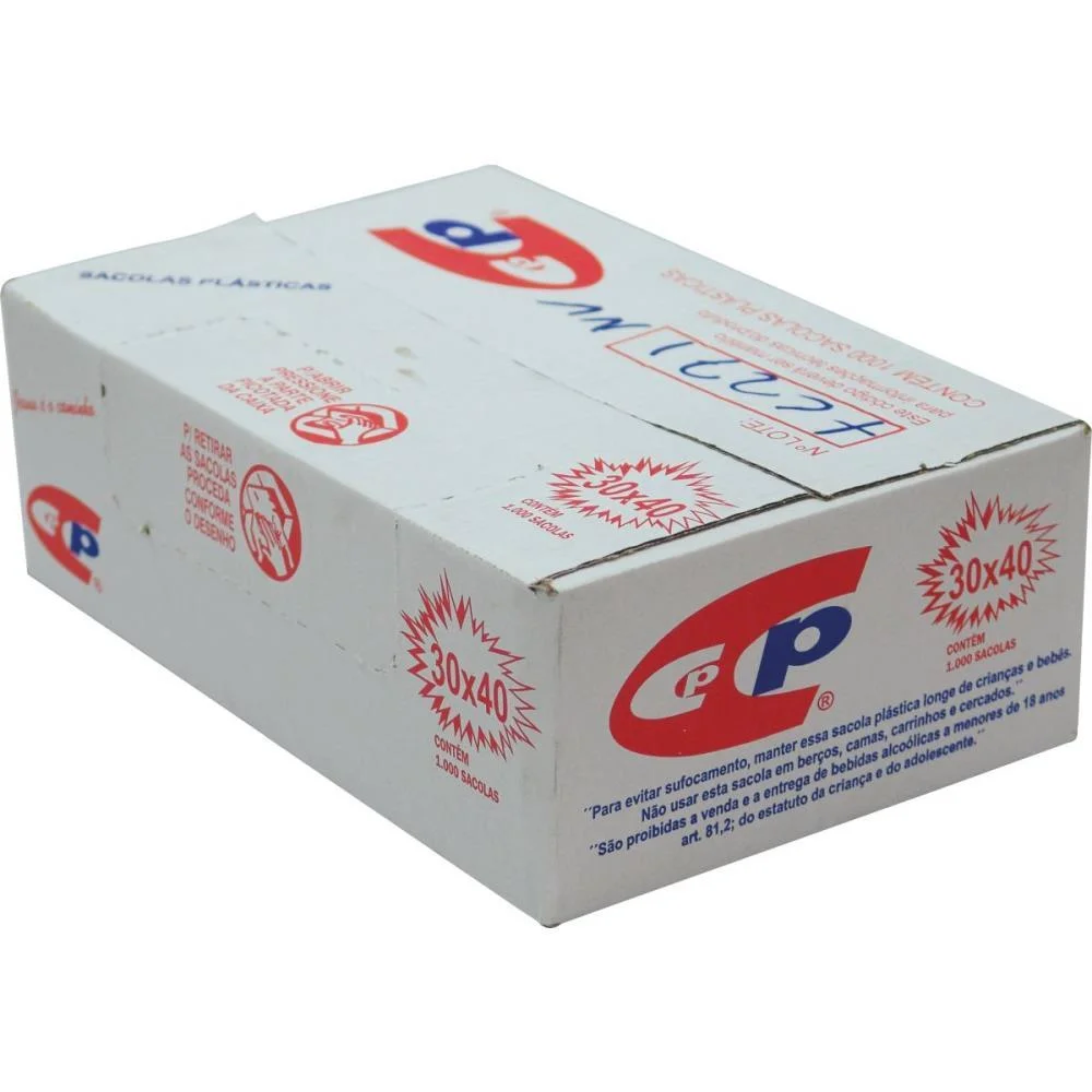 SACOLA PLASTICA 30X40 C/1000 UNIDADES CENTRAL PLAST (CAIXA) - imagem 3
