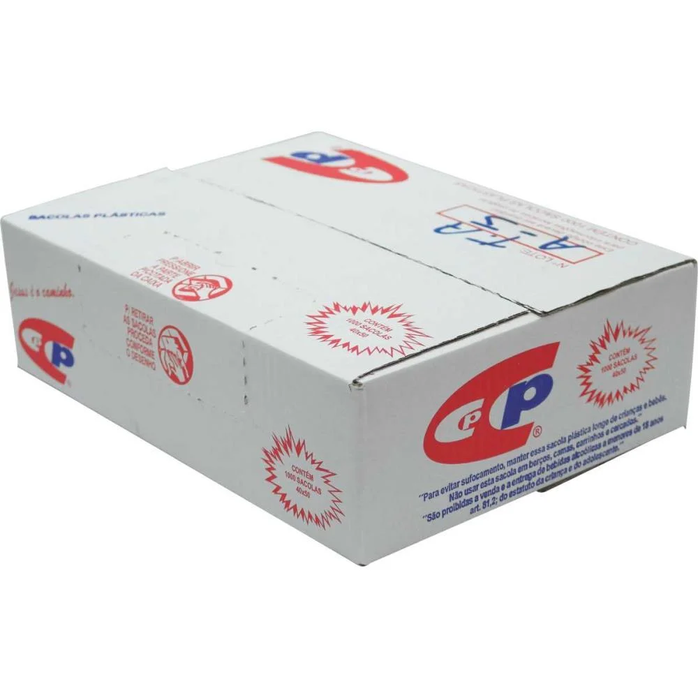 SACOLA PLASTICA 40X50 C/1000 UNIDADES CENTRAL PLAST (CAIXA) - imagem 3