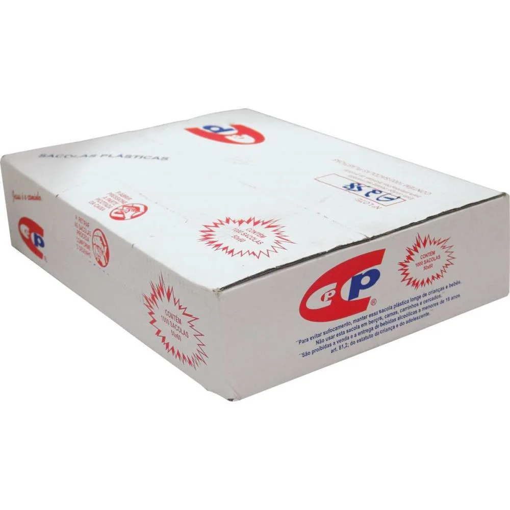 SACOLA PLASTICA 50X60 C/1000 UNIDADES CENTRAL PLAST (CAIXA) - imagem 3
