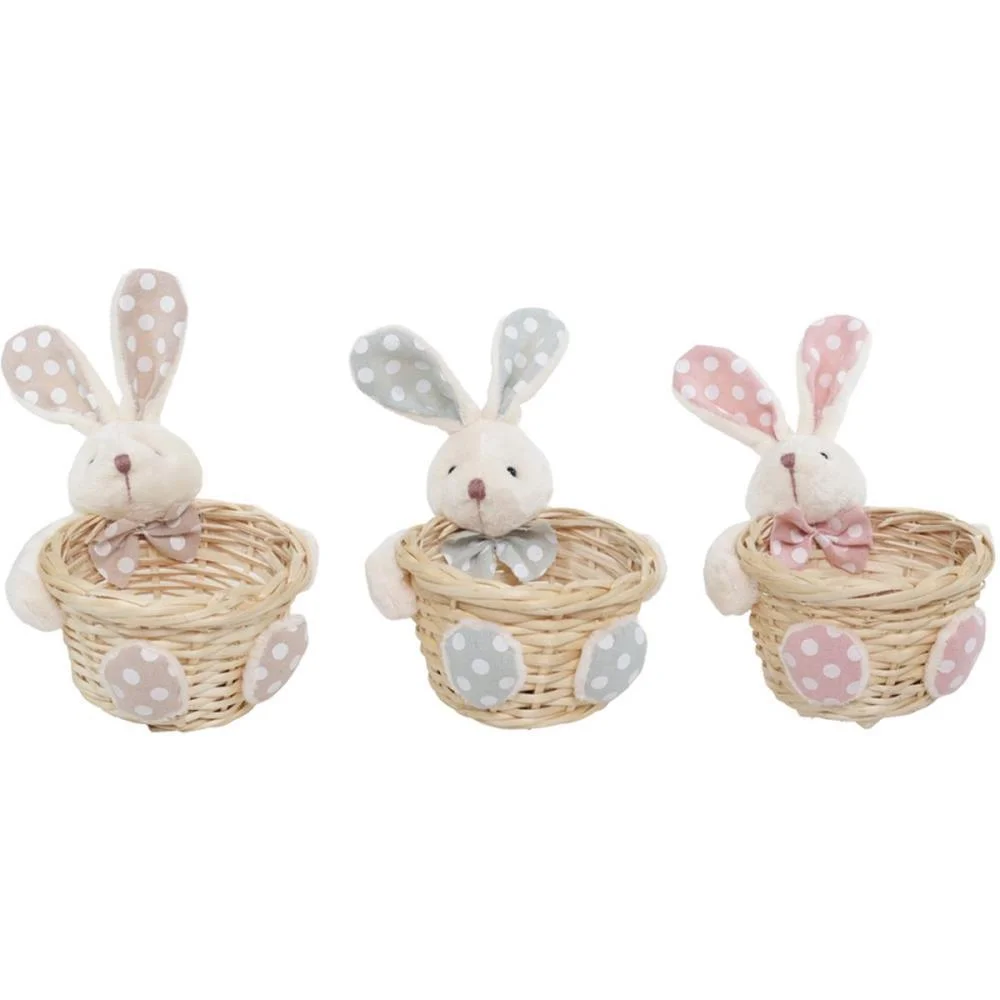 EMBALAGEM PARA DOCES CESTINHA COELHO 11CM (S) CROMUS (UNIDADE) - imagem 3