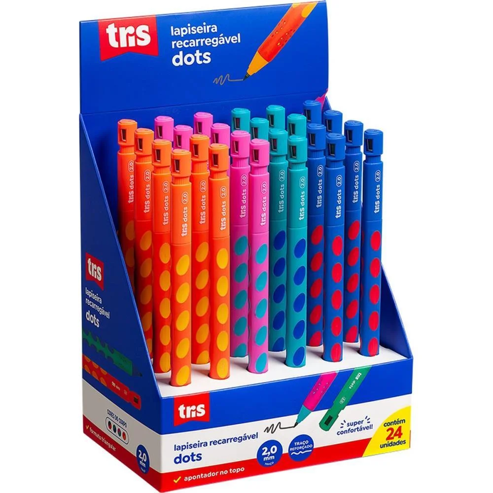 LAPISEIRA 2.0MM TRIS DOTS 4 MODELOS SUMMIT (DP.C/24) - imagem 4