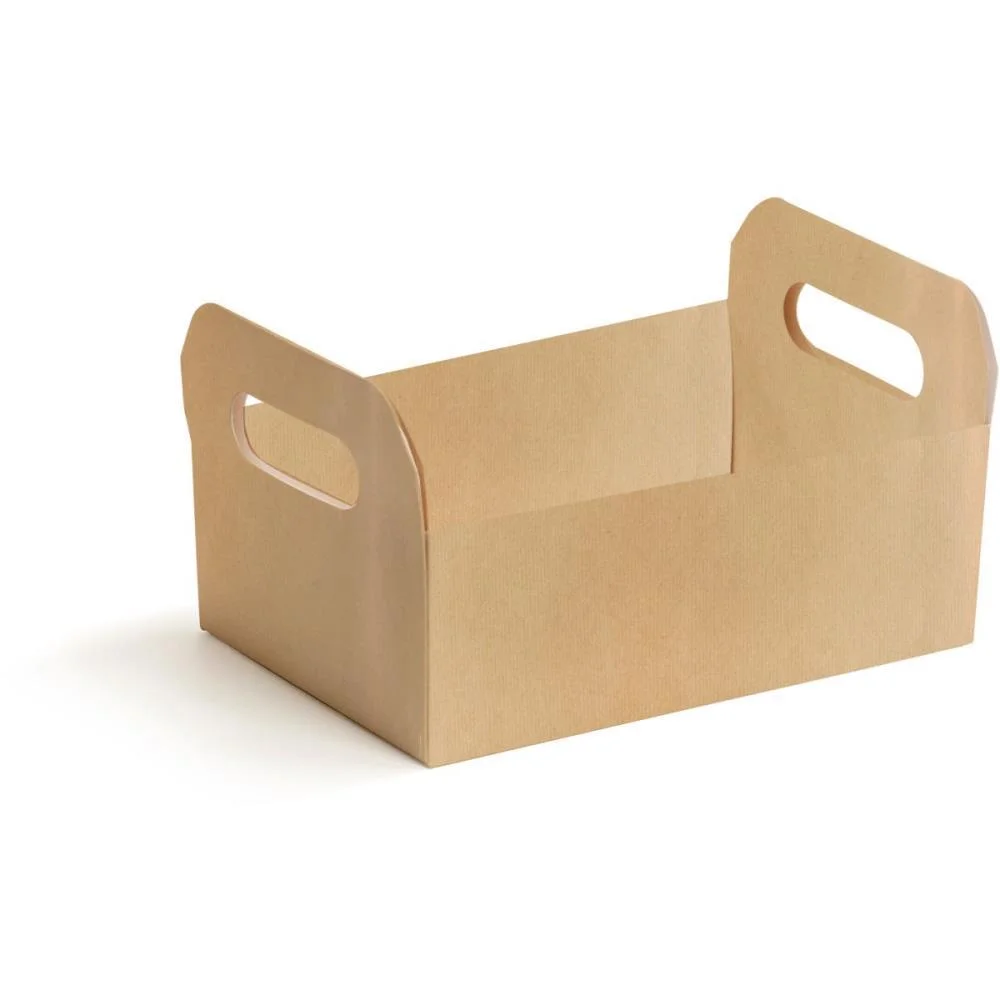 CESTA DE PAPEL CAIXOTE KRAFT TAM M 22X15X8CM CROMUS (PCT.C/10) - imagem 3