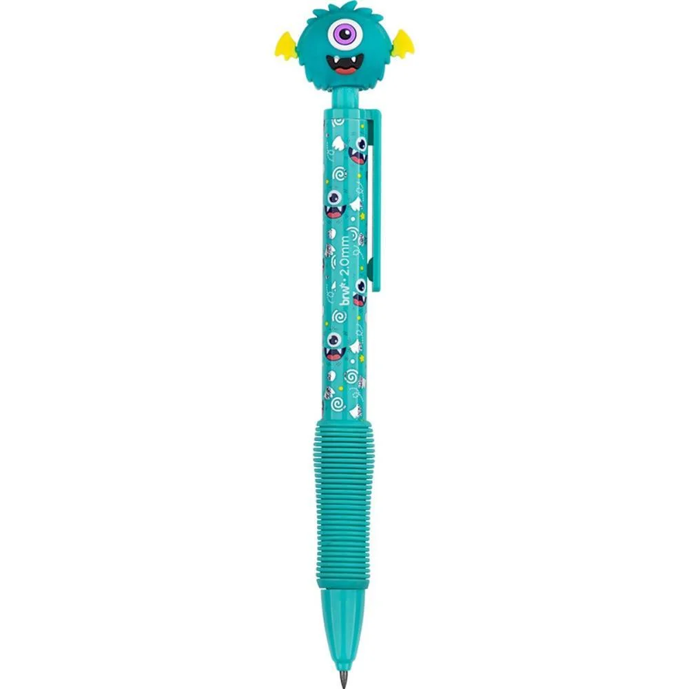 LAPISEIRA 2.0MM DIVERT MONSTRO PLASTICA 4 MOD BRW (DP.C/12) - imagem 9