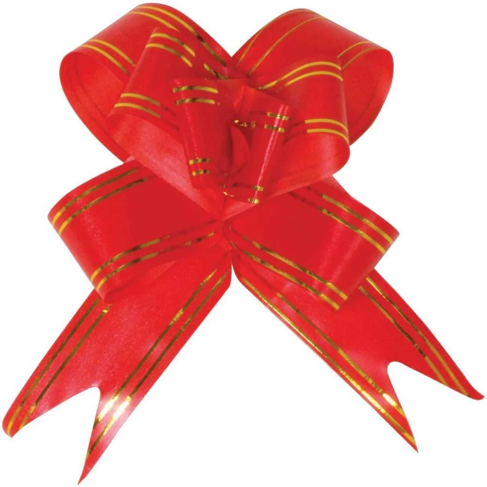 LACO PRONTO DECORADO 30MMX48CM VERM.FIO DOURADO GALA EMBALAGENS (PCT/120) - imagem 2