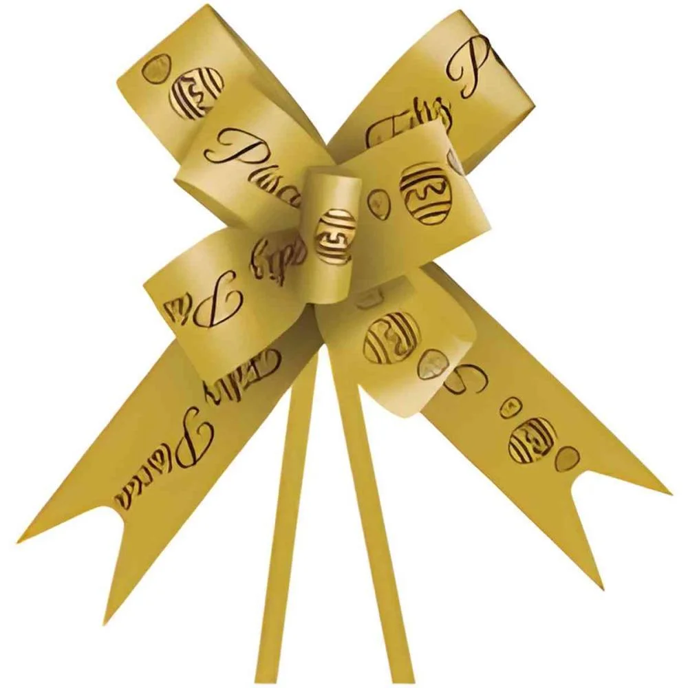 LACO PRONTO DECORADO 30MMX51CM FELIZ PASCOA OURO XINGO EMBALAGENS (PCT.C/10) - imagem 3