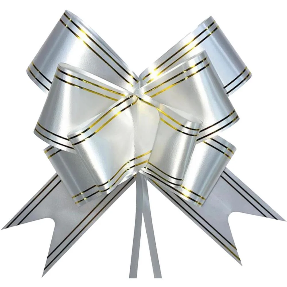 LACO PRONTO DECORADO 17MMX34CM BRANCO FIO DOURADO MAKE+ (PCT.C/200) - imagem 3