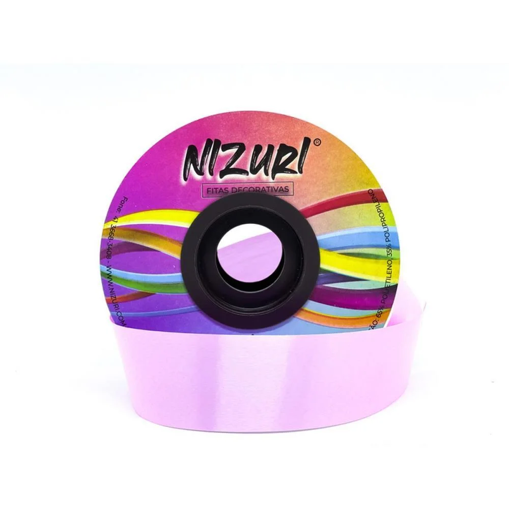 FITA POLI LISA 32MMX50M ROSA NIZURI (ROLO) - imagem 3