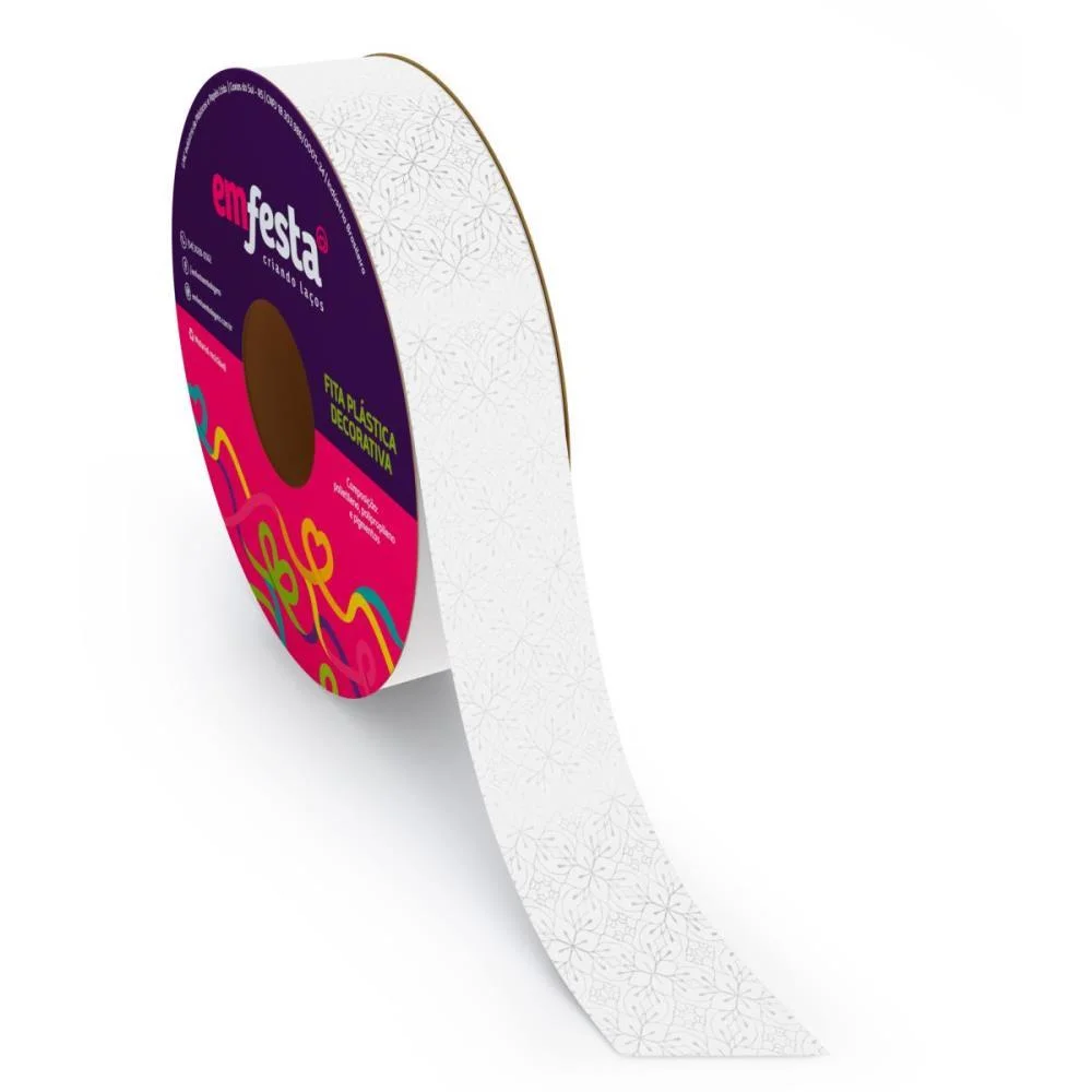 FITA POLI DECORADA 30MMX30M CRISTALLE (S) EMFESTA (PCT.C/05) - imagem 6