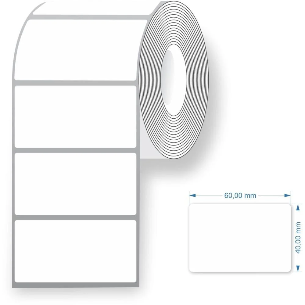 ETIQUETA PARA BALANCA TERMICA NEUTRA 60X40MM 25M. GRESPAN (ROLO) - imagem 2