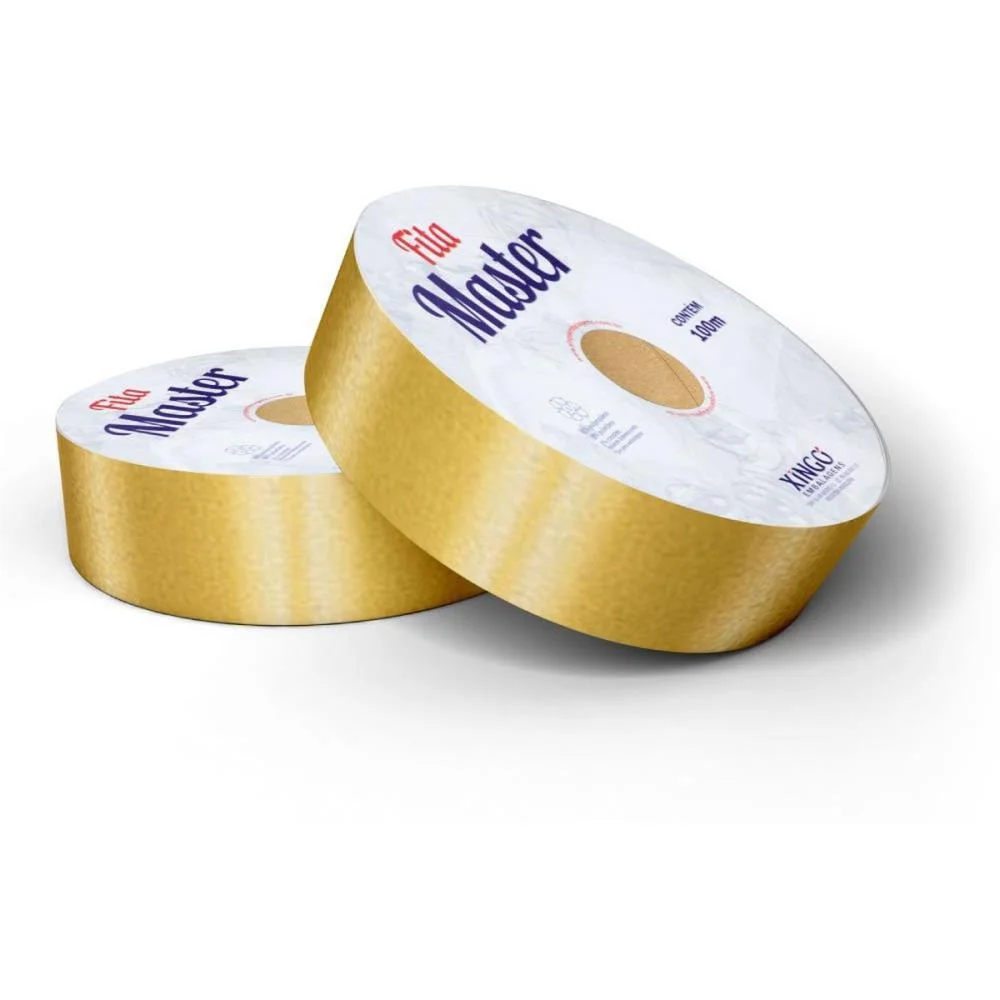 FITA MASTER LISA 32MMX50M OURO XINGO EMBALAGENS (UNIDADE) - imagem 3
