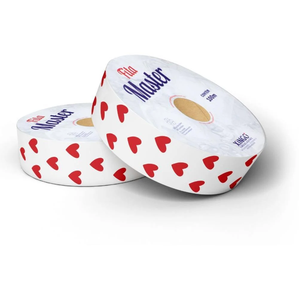 FITA MASTER DECORADA 32MMX100M AMO VOCE XINGO EMBALAGENS (UNIDADE) - imagem 3