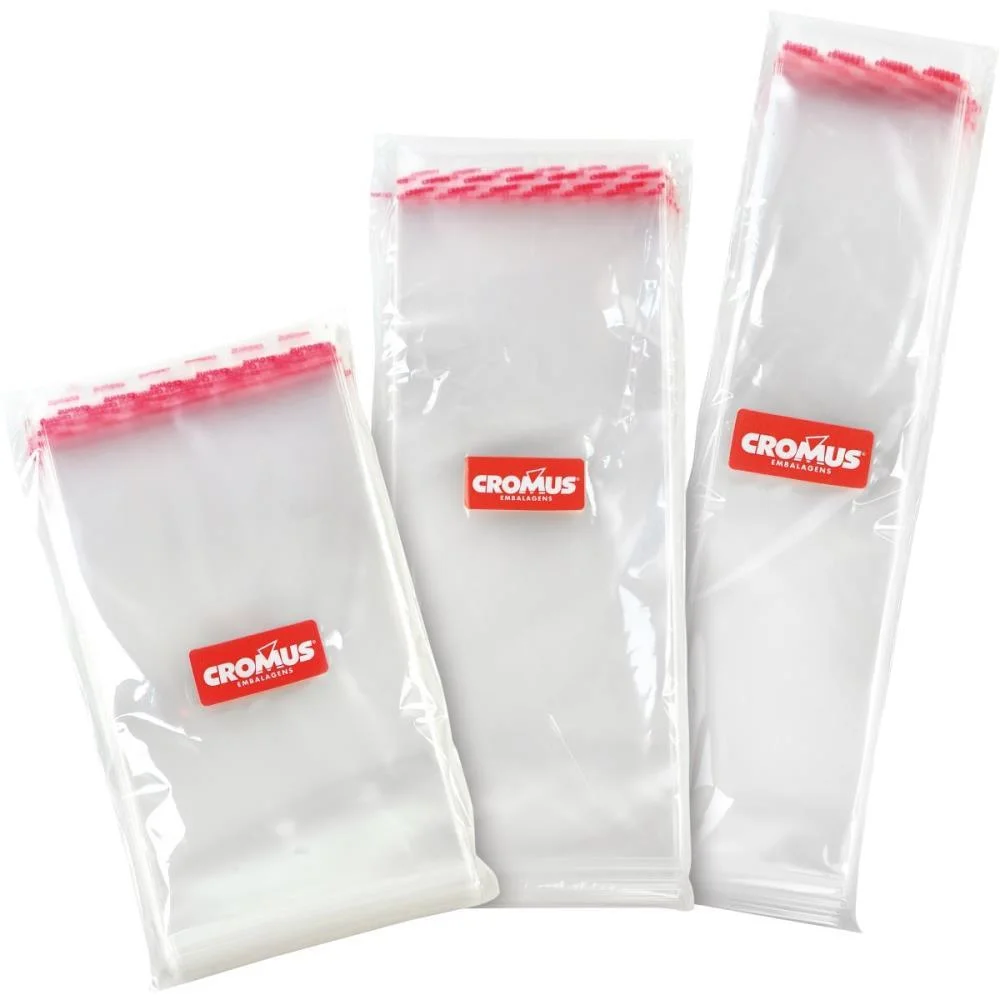 SACO ADESIVADO TRANSPARENTE 15X20+3CM ABA CROMUS (PCT.C/100) - imagem 3