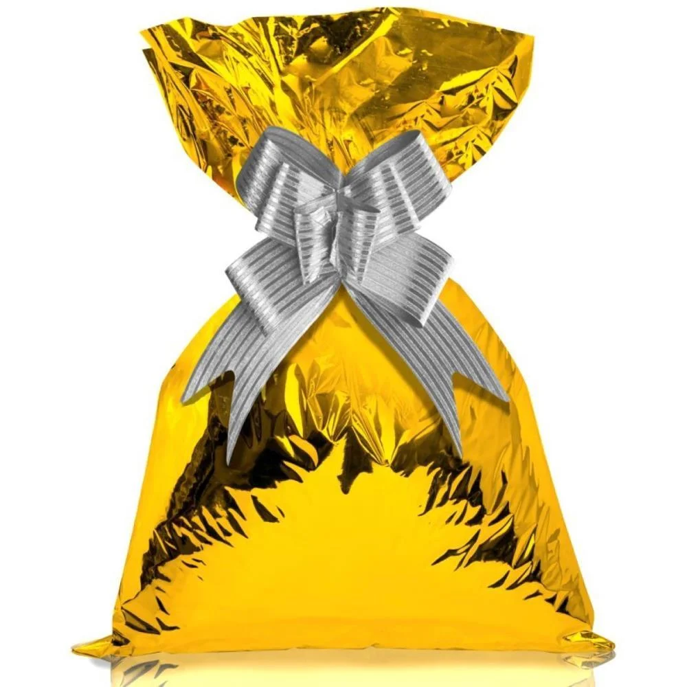 SACO METALIZADO 10X15CM OURO LISO GALA EMBALAGENS (PCT.C/50) - imagem 3