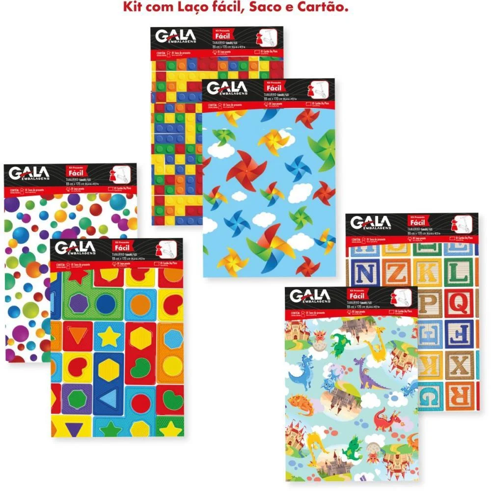 SACO METALIZADO 30X45CM SACO+LACO INFANTIL BL.C/01UN GALA EMBALAGENS (PCT.C/40) - imagem 3