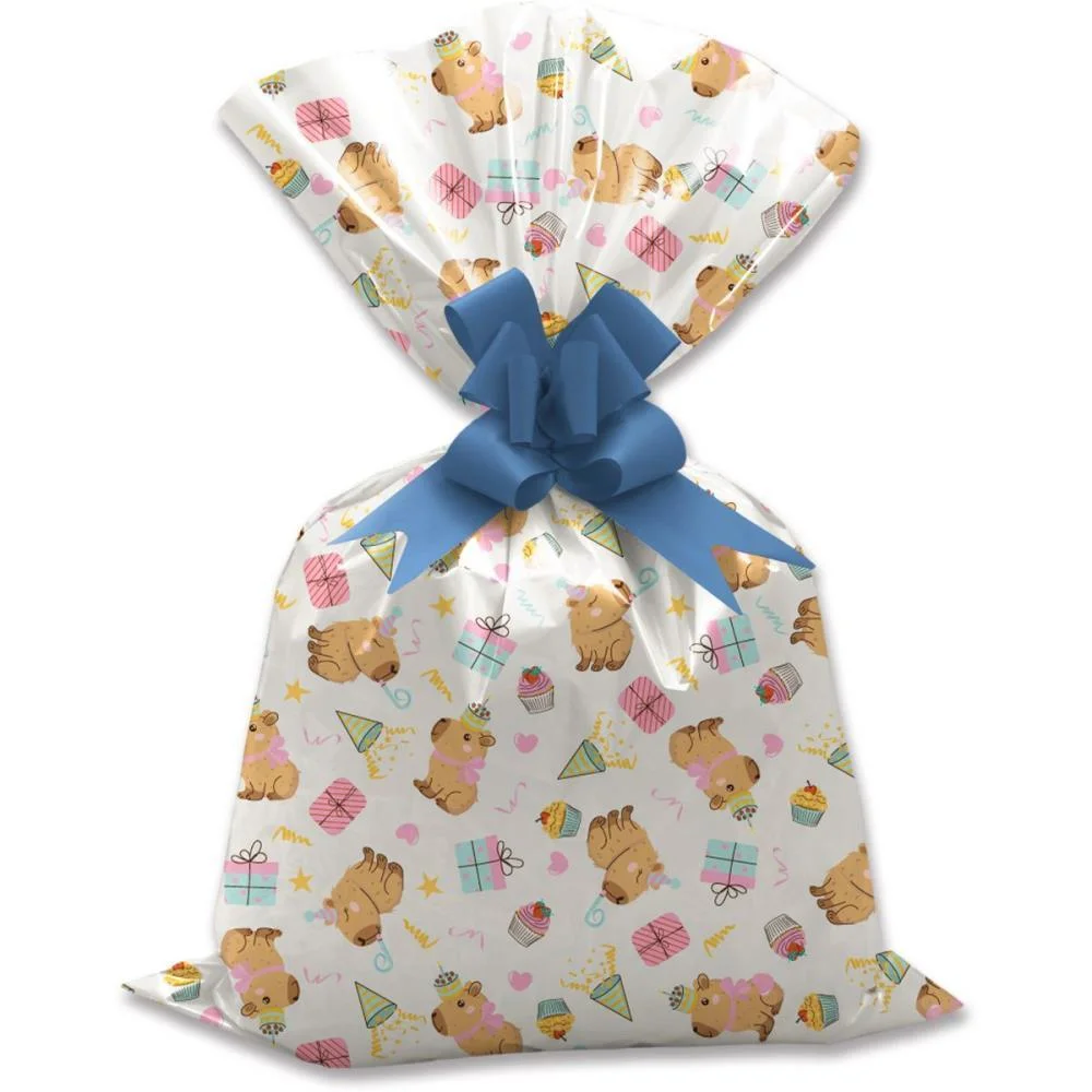 SACO METALIZADO 30X45CM CAPIVARAS 30X45CM GALA EMBALAGENS (PCT.C/50) - imagem 4