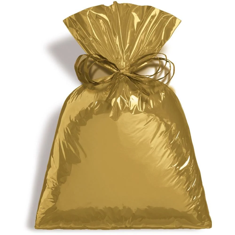 SACO METALIZADO 35X55CM OURO FOSCO 35X54CM CROMUS (PCT.C/50) - imagem 3