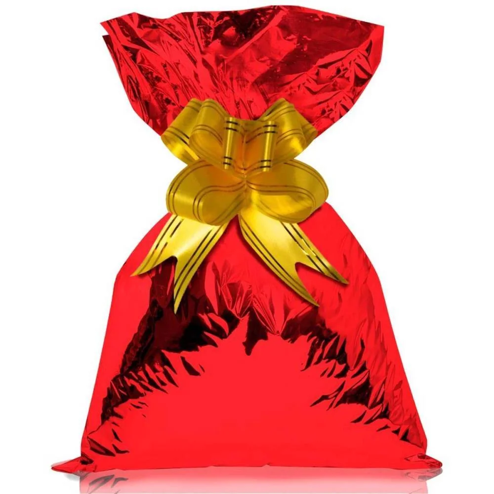 SACO METALIZADO 35X55CM VERMELHO 35X53CM GALA EMBALAGENS (PCT.C/50) - imagem 2