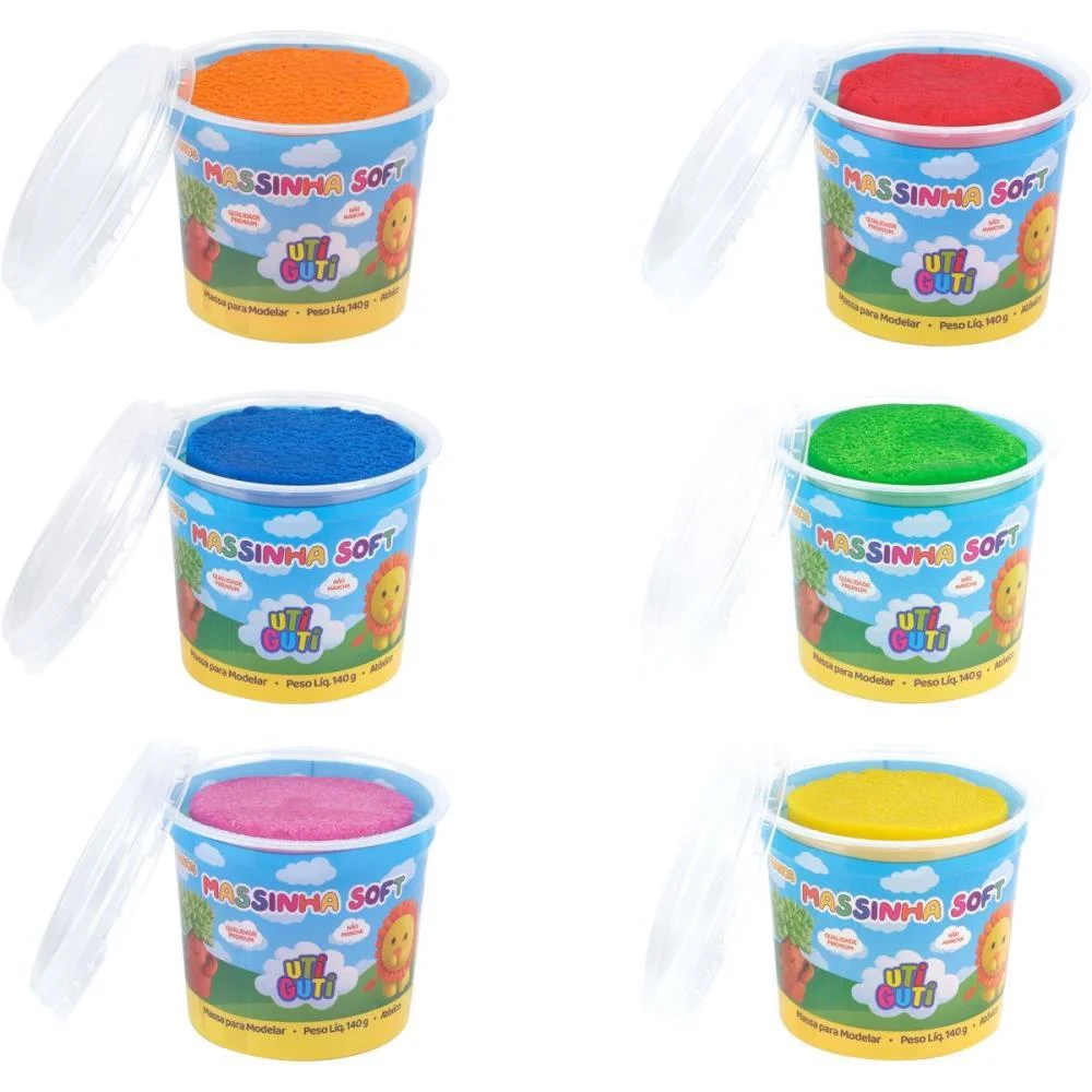 MASSA PARA MODELAR POTE 140G. KIT C/6 CORES CANSON (KIT) - imagem 3