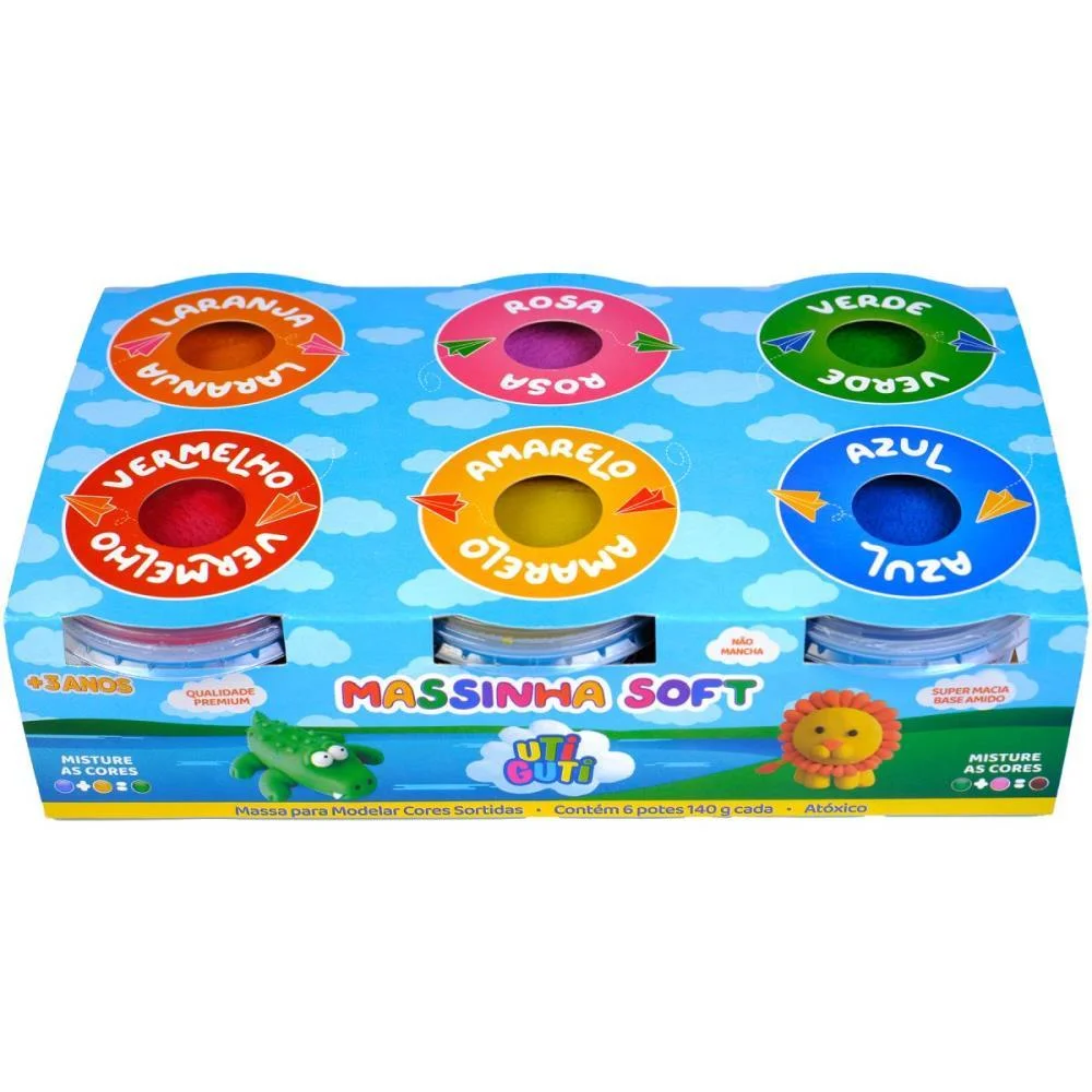 MASSA PARA MODELAR POTE 140G. KIT C/6 CORES CANSON (KIT) - imagem 4