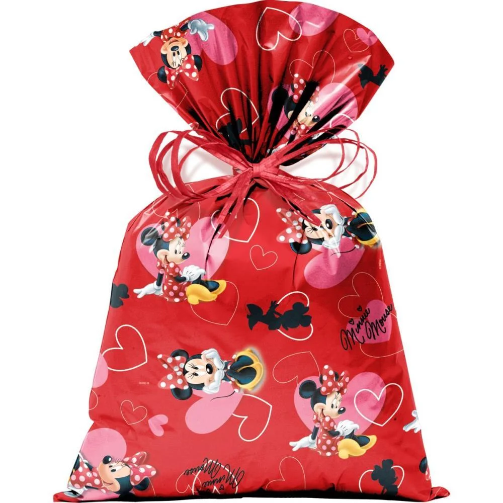 SACO METALIZADO 45X60CM MINNIE LOVE PEROLADO 45X59CM CROMUS (PCT.C/25) - imagem 2