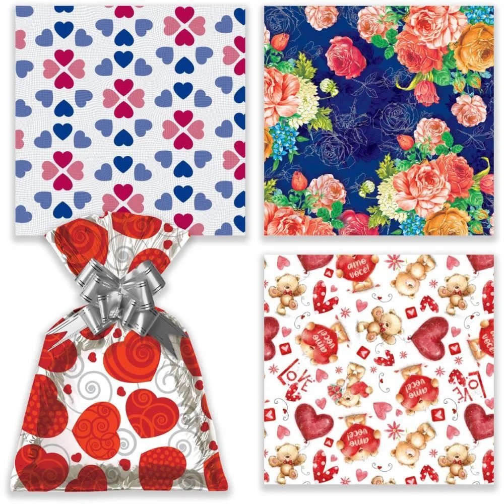 SACO METALIZADO 50X70CM FEMININO SORTIDO 50X69CM (S) GALA EMBALAGENS (PCT.C/50) - imagem 3