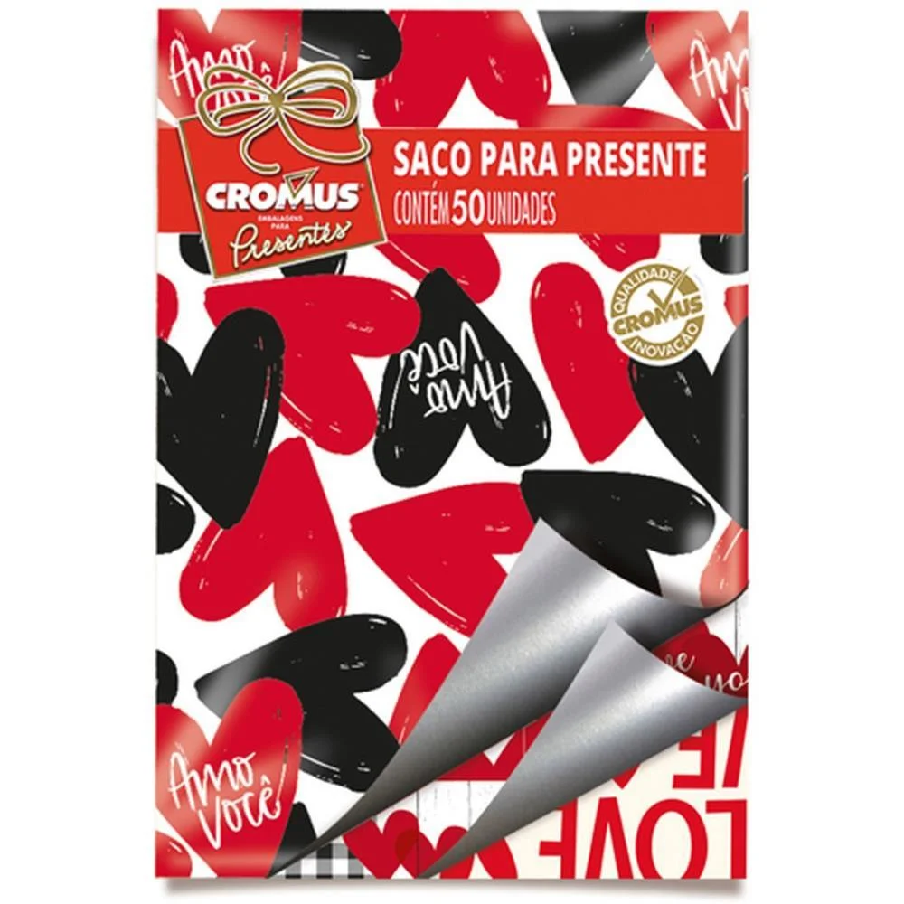 SACO METALIZADO 60X90CM PEROLADO ROMANTICO 60X90CM (S) CROMUS (PCT.C/25) - imagem 3