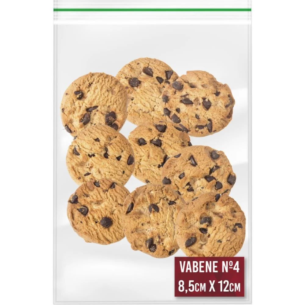 SACO ZIP TRANSPARENTE N.04 8,5X12CM. VABENE (PCT.C/100) - imagem 2