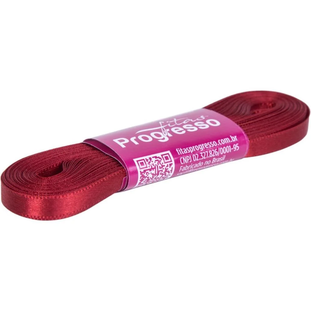FITA DE CETIM 07MM 10M. VINHO 389 FITAS PROGRESSO (UNIDADE) - imagem 2