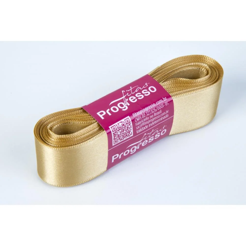 FITA DE CETIM 30MM 10M. OURO 228 FITAS PROGRESSO (UNIDADE) - imagem 2