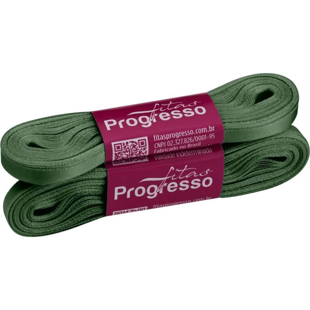 FITA DE CETIM 07MM 10M. VERDE OLIVA 2059 FITAS PROGRESSO (UNIDADE) - imagem 3