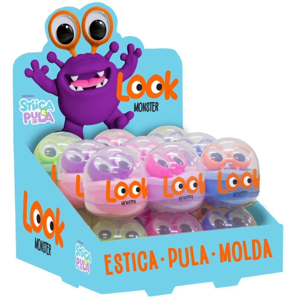 MASSA PARA MODELAR CRIATIVA STICA E PULA LOOK MONSTER (S) DOCE BRINQUEDO (DP.C/18) - imagem 2