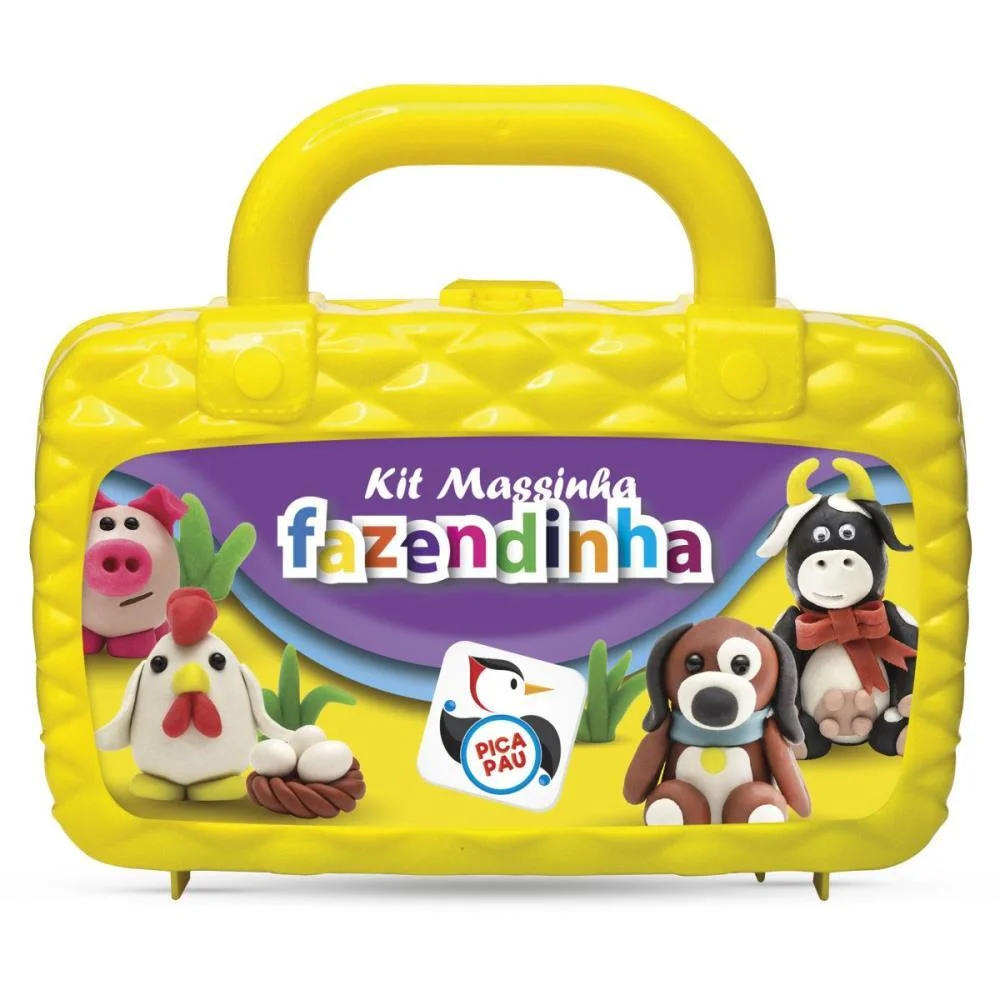 MASSA PARA MODELAR CRIATIVA MAO NA MASSA MALETINHA C/ACESS PICA PAU (UNIDADE) - imagem 4