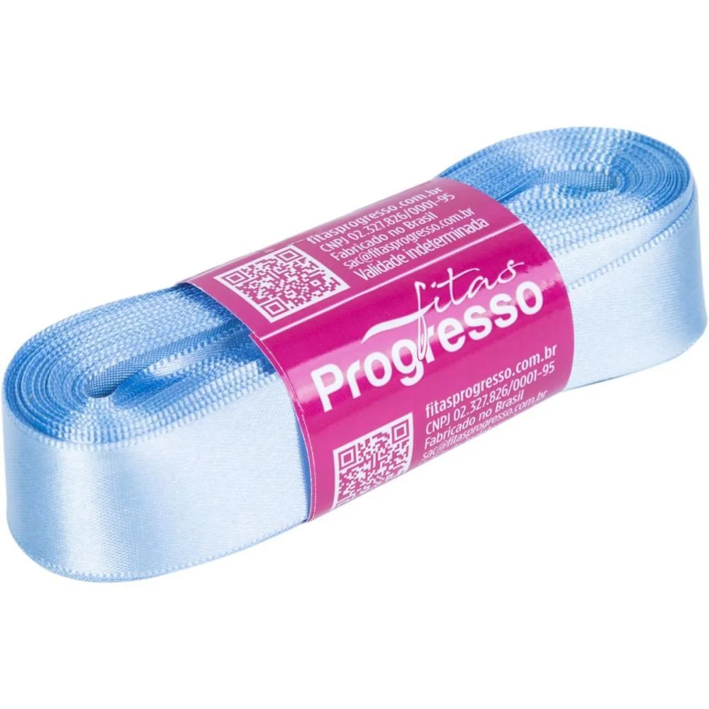 FITA DE CETIM 22MM 10M. AZUL CELESTE 246 FITAS PROGRESSO (UNIDADE) - imagem 3