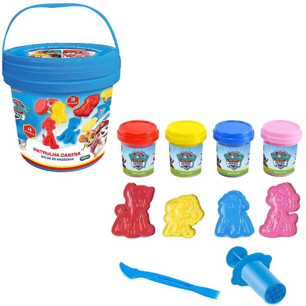 MASSA PARA MODELAR CRIATIVA PATRULHA CANINA BALDE C/4PTS SUNNY (UNIDADE) - imagem 5