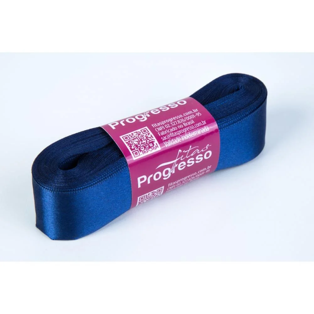FITA DE CETIM 30MM 10M. AZUL MARINHO 215 FITAS PROGRESSO (UNIDADE) - imagem 2