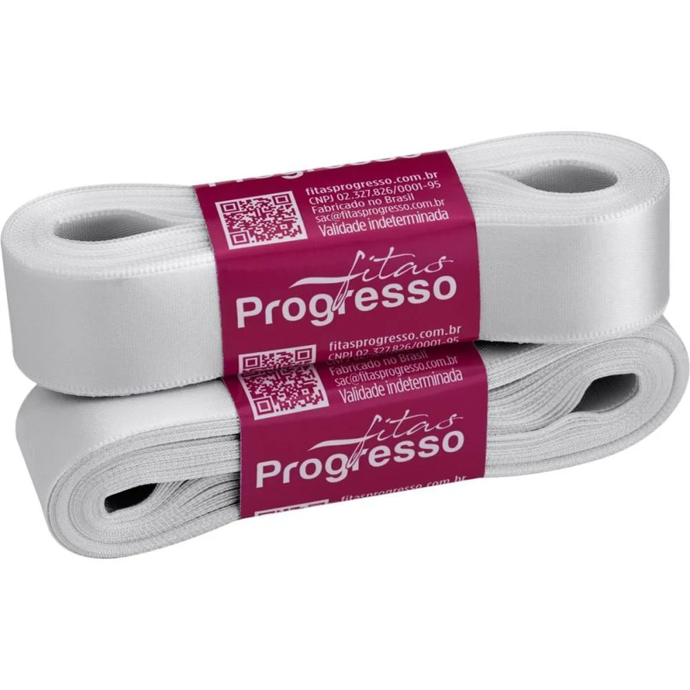 FITA DE CETIM 22MM 10M. CINZA CLARO 2028 FITAS PROGRESSO (UNIDADE) - imagem 2