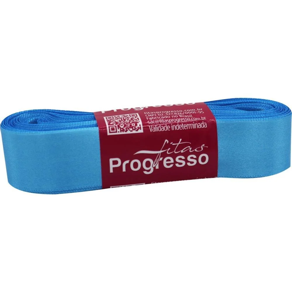 FITA DE CETIM 22MM 10M. AZUL MEDIO 1390 FITAS PROGRESSO (UNIDADE) - imagem 2