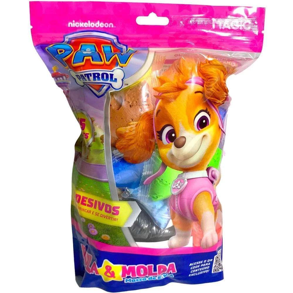MASSA PARA MODELAR CRIATIVA P.CANINA SKYE 150G C/ADESIVOS MAGIC KIDS (UNIDADE) - imagem 5