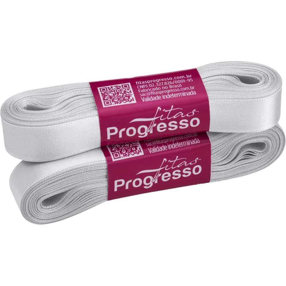 FITA DE CETIM 15MM 10M. CINZA CLARO 2028 FITAS PROGRESSO (UNIDADE) - imagem 2