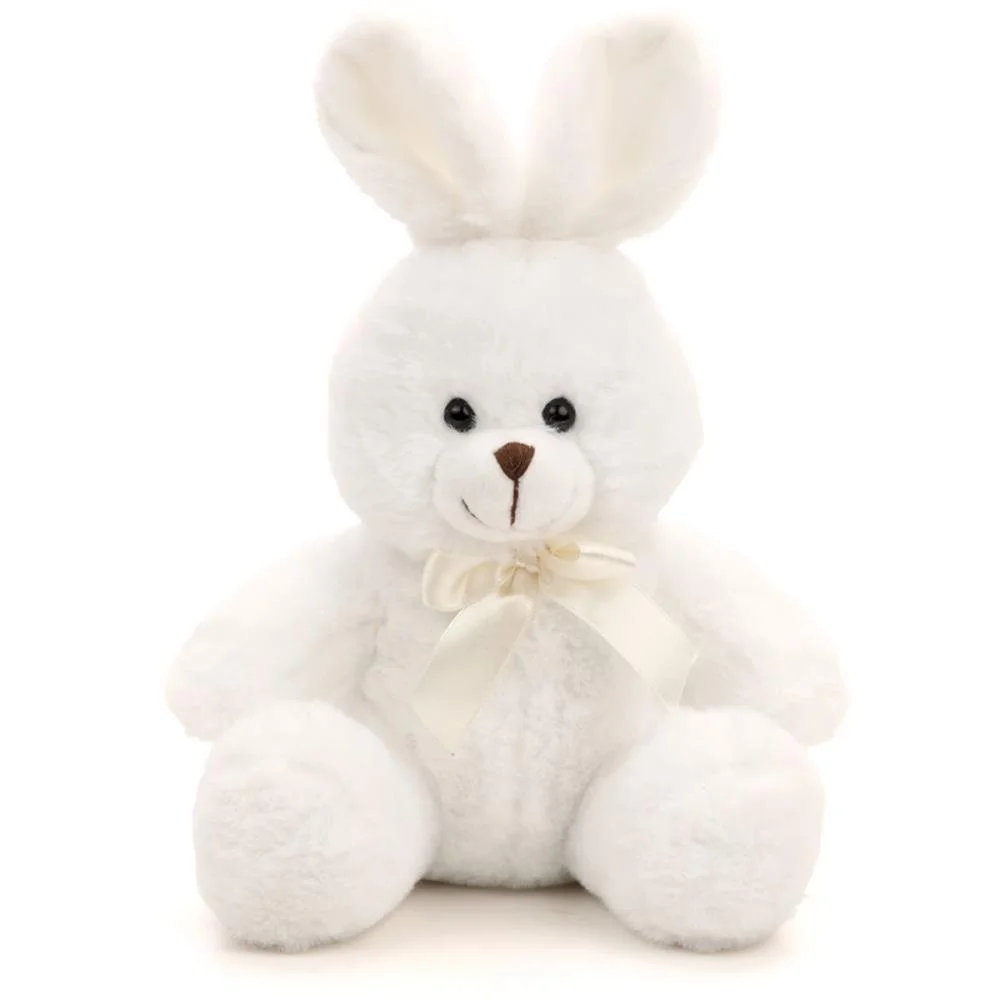 COELHO DE PASCOA PELUCIA C/LACO BRANCO 20CM CROMUS (UNIDADE) - imagem 3