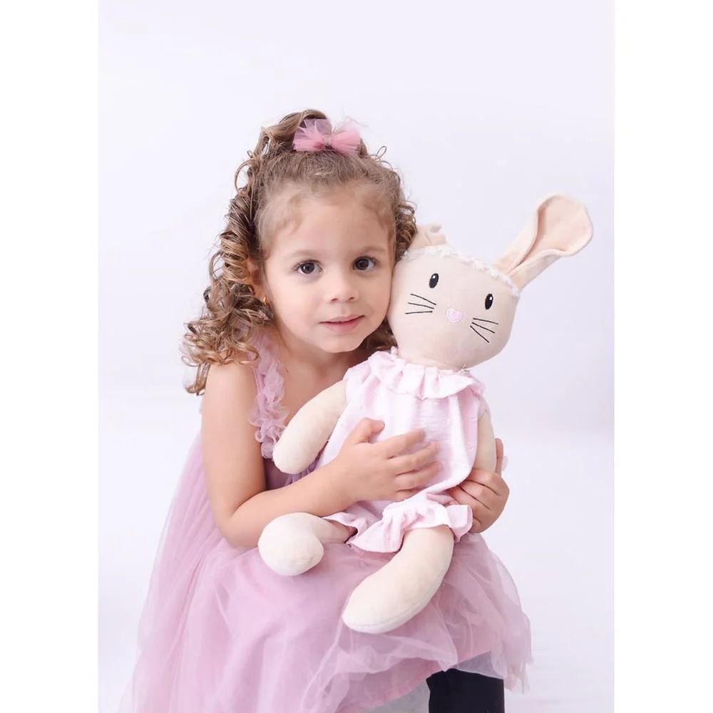 COELHO DE PASCOA COELHA BELINHA ROSA 53CM ZIP (UNIDADE) - imagem 4